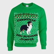 Christmas Dog hugging